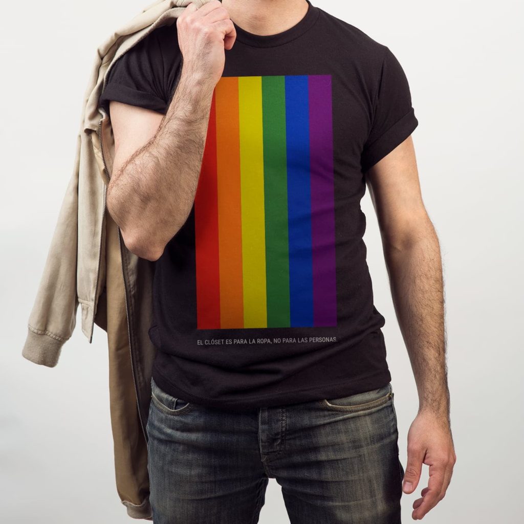 Playera LGBT arcoiris