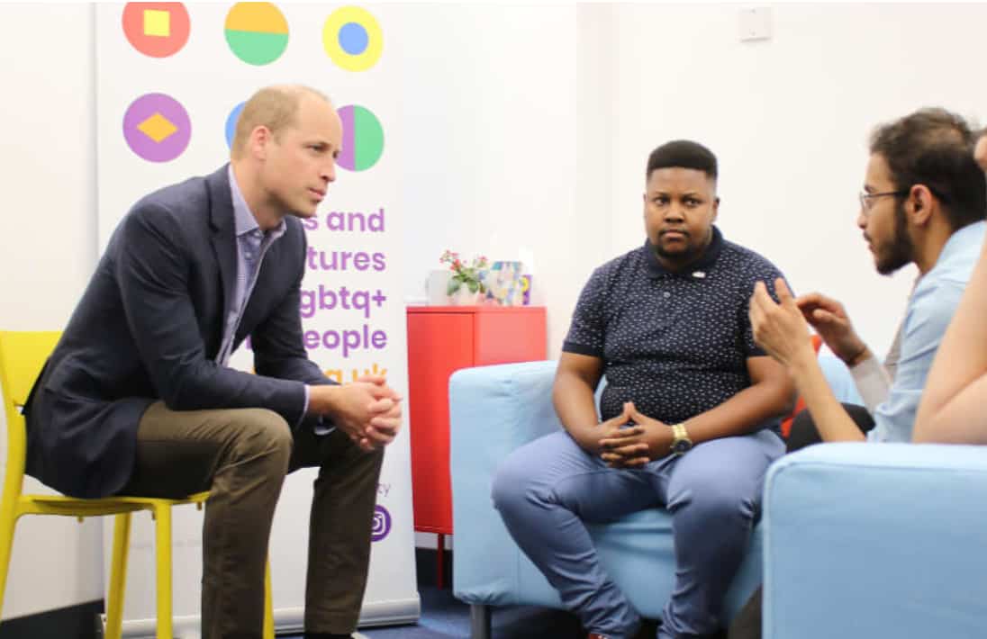 Prince William chatting to akt young ambassadors | Photo: Jamie Scoular / akt