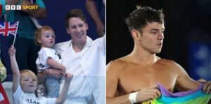 Tom Daley gana medalla y su esposo e hijos lo apoyan desde las gradas